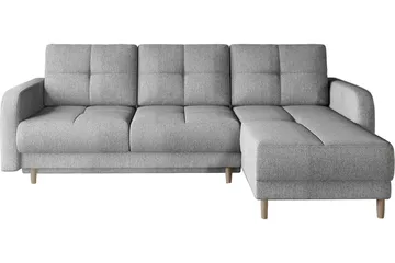 Saimon Sovesofa m. Divan med Oppbevaring 3-seter - Grå - Møbler - Sofaer - Sovesofaer - Sovesofa divan