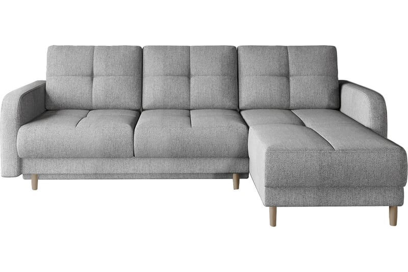 Saimon Sovesofa m. Divan med Oppbevaring 3-seter - Grå - Møbler - Sofaer - Sovesofaer - Sovesofa divan