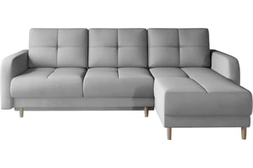 Saimon Sovesofa m. Divan med Oppbevaring 3-seter - Grå - Møbler - Sofaer - Sovesofaer - Sovesofa divan
