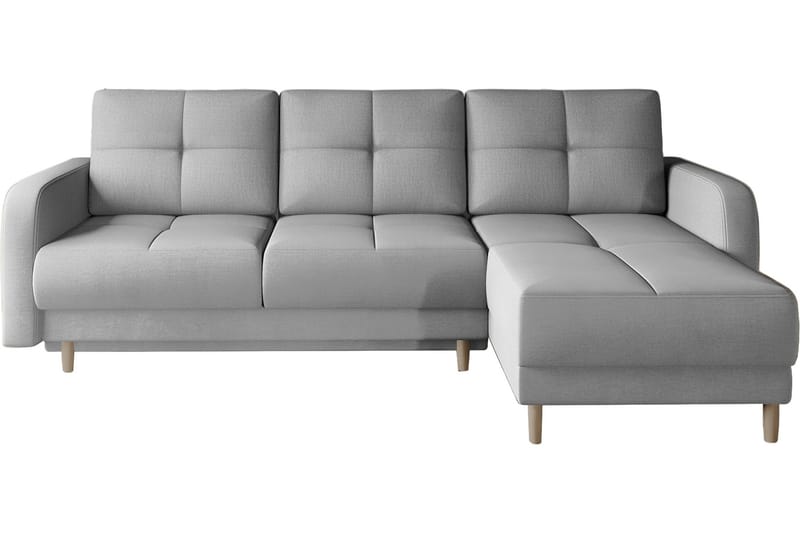 Saimon Sovesofa m. Divan med Oppbevaring 3-seter - Grå - Møbler - Sofaer - Sovesofaer - Sovesofa divan