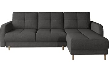 Saimon Sovesofa m. Divan med Oppbevaring 3-seter - Mørkegrå - Møbler - Sofaer - Sovesofaer - Sovesofa divan