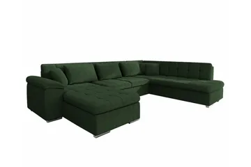 Sakri 5-sits Hörnbäddsoffa Dark green - Møbler - Sofaer - Sovesofaer - Sovesofa divan