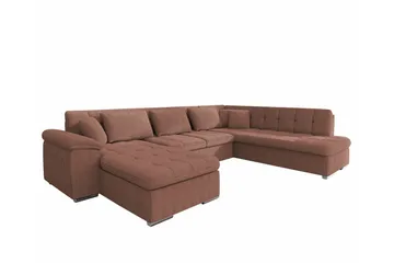 Sakri 5-sits Hörnbäddsoffa Light brown - Møbler - Sofaer - Sovesofaer - Sovesofa divan
