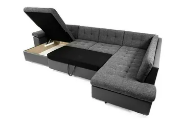 Sakri 5-sits Hörnbäddsoffa Light grey/Dark grey - Møbler - Sofaer - Sovesofaer - Sovesofa divan