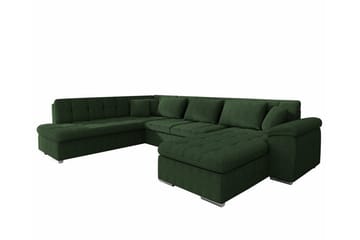 Sakri 5-sits Hörnbäddsoffa NO_BRAND Dark green - Møbler - Sofaer - Sovesofaer - Sovesofa divan
