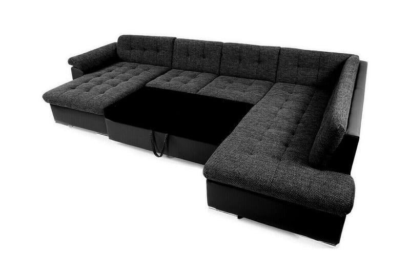 Sakri 5-sits Hörnbäddsoffa NO_BRAND Grey - Møbler - Sofaer - Sovesofaer - Sovesofa divan