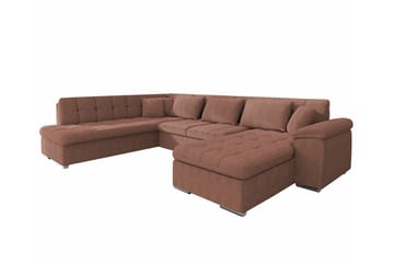 Sakri 5-sits Hörnbäddsoffa NO_BRAND Light brown - Møbler - Sofaer - Sovesofaer - Sovesofa divan