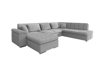 Sakri 5-sits Hörnbäddsoffa NO_BRAND Light grey/Dark grey - Møbler - Sofaer - Sovesofaer - Sovesofa divan