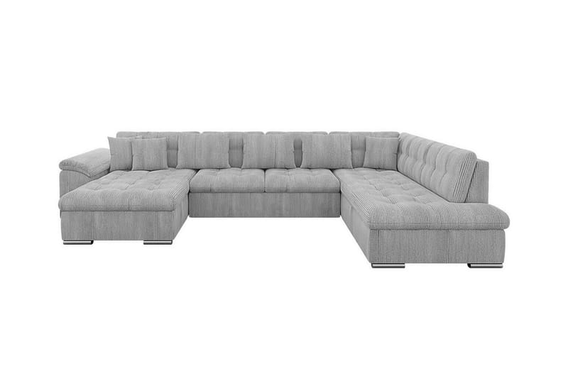 Sakri 5-sits Hörnbäddsoffa NO_BRAND Light grey/Dark grey - Møbler - Sofaer - Sovesofaer - Sovesofa divan