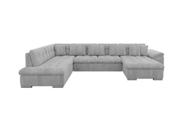 Sakri 5-sits Hörnbäddsoffa NO_BRAND Light grey/Dark grey - Møbler - Sofaer - Sovesofaer - Sovesofa divan