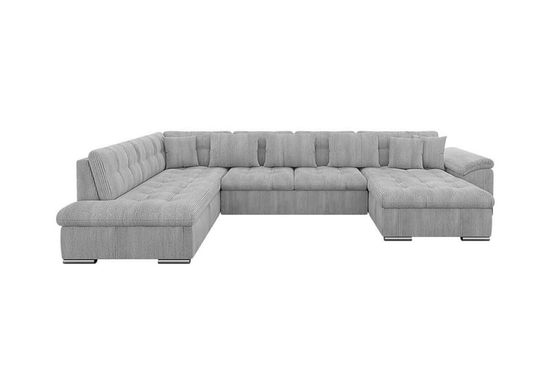 Sakri 5-sits Hörnbäddsoffa NO_BRAND Light grey/Dark grey - Møbler - Sofaer - Sovesofaer - Sovesofa divan