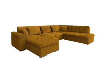 Sakri 5-sits Hörnbäddsoffa NO_BRAND Yellow - Møbler - Sofaer - Sovesofaer - Sovesofa divan