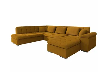 Sakri 5-sits Hörnbäddsoffa NO_BRAND Yellow - Møbler - Sofaer - Sovesofaer - Sovesofa divan