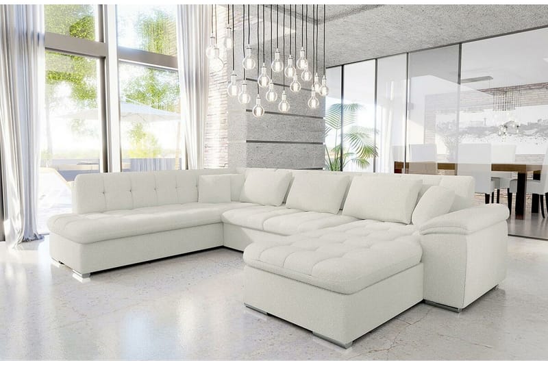Sakri 5-sits Hörnbäddsoffa White - Møbler - Sofaer - Sovesofaer - Sovesofa divan
