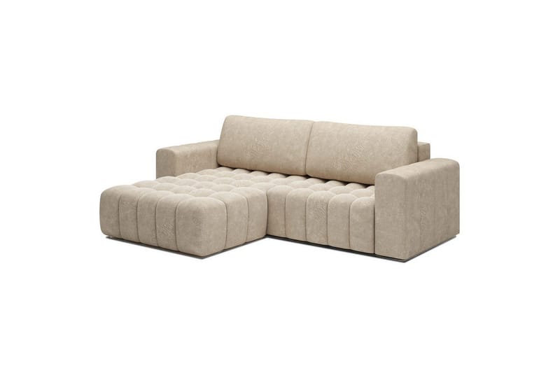 Seksjon Eltap Bonett 250x175x92 cm - Dora 21 Beige, Venstre - Møbler - Sofaer - Sovesofaer - Sovesofa divan