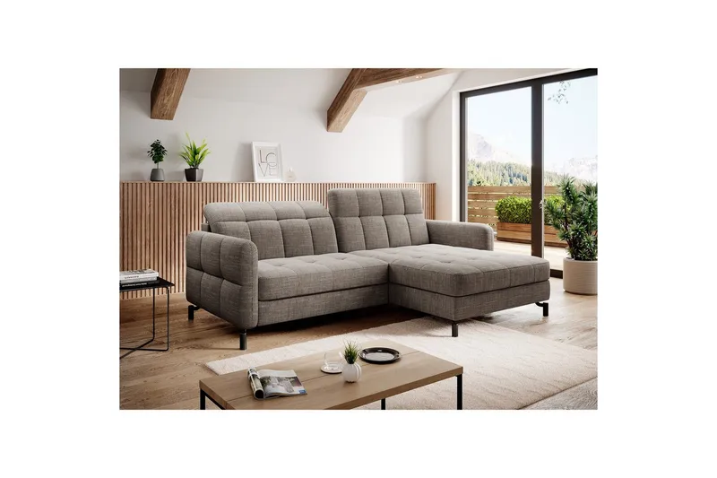 Seksjon Eltap Lorelle 225x160x105 cm, Berlin 03, Beige, Høyre