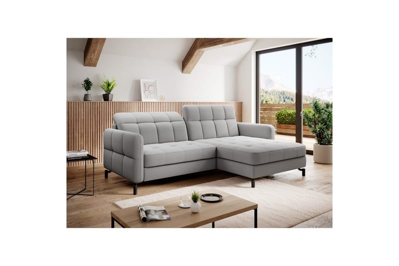 Seksjon Eltap Lorelle 225x160x105 cm, Omega 02, Grå, Høyre