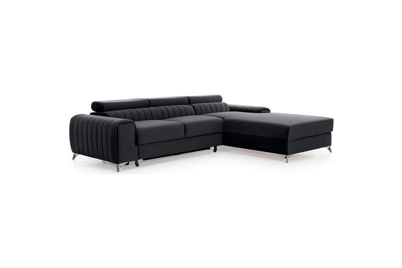 Seksjonssofa Eltap Grayson 278x205x92 cm - Nube 6, Mørk Grå, Høyre - Møbler - Sofaer - Sovesofaer - Sovesofa divan