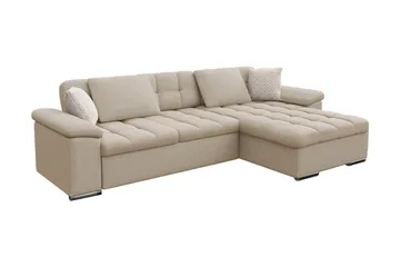 Sovesofa 3-seters L-formet 280x160 cm Høyre - Møbler - Sofaer - Sovesofaer - Sovesofa divan