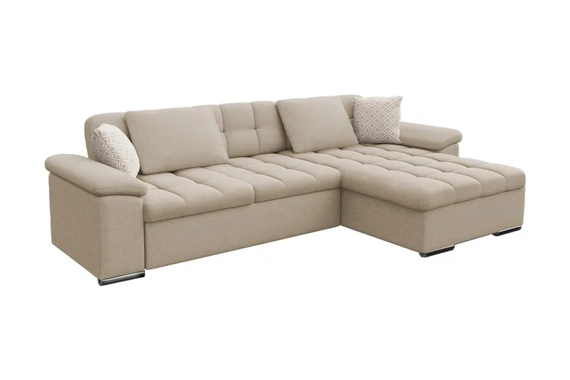 Sovesofa 3-seters L-formet 280x160 cm Høyre