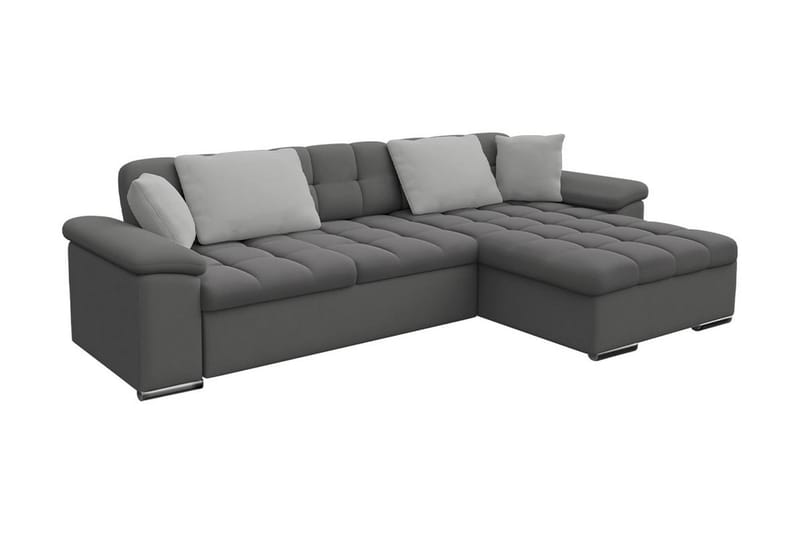 Sovesofa 3-seters L-formet 280x160 cm Høyre - Sovesofa divan