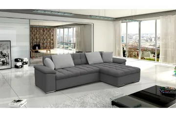 Sovesofa 3-seters L-formet 280x160 cm Høyre - Møbler - Sofaer - Sovesofaer - Sovesofa divan