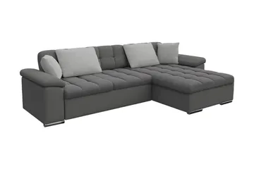 Sovesofa 3-seters L-formet 280x160 cm Høyre - Møbler - Sofaer - Sovesofaer - Sovesofa divan