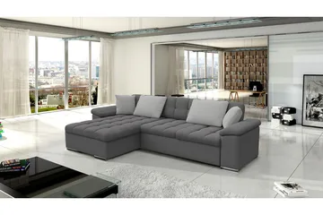 Sovesofa 3-seters L-formet 280x160 cm Venstre - Møbler - Sofaer - Sovesofaer - Sovesofa divan