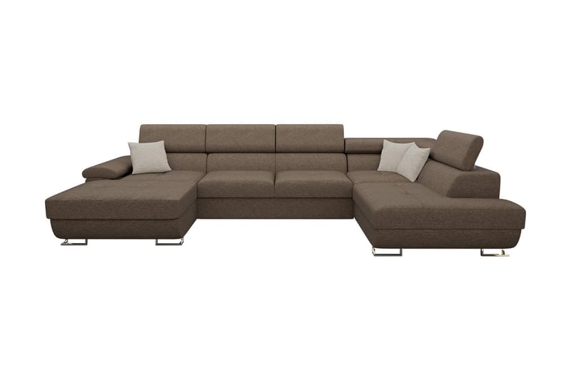 Sovesofa 4-seters U-formet 345x202 cm Høyre - Sovesofa divan