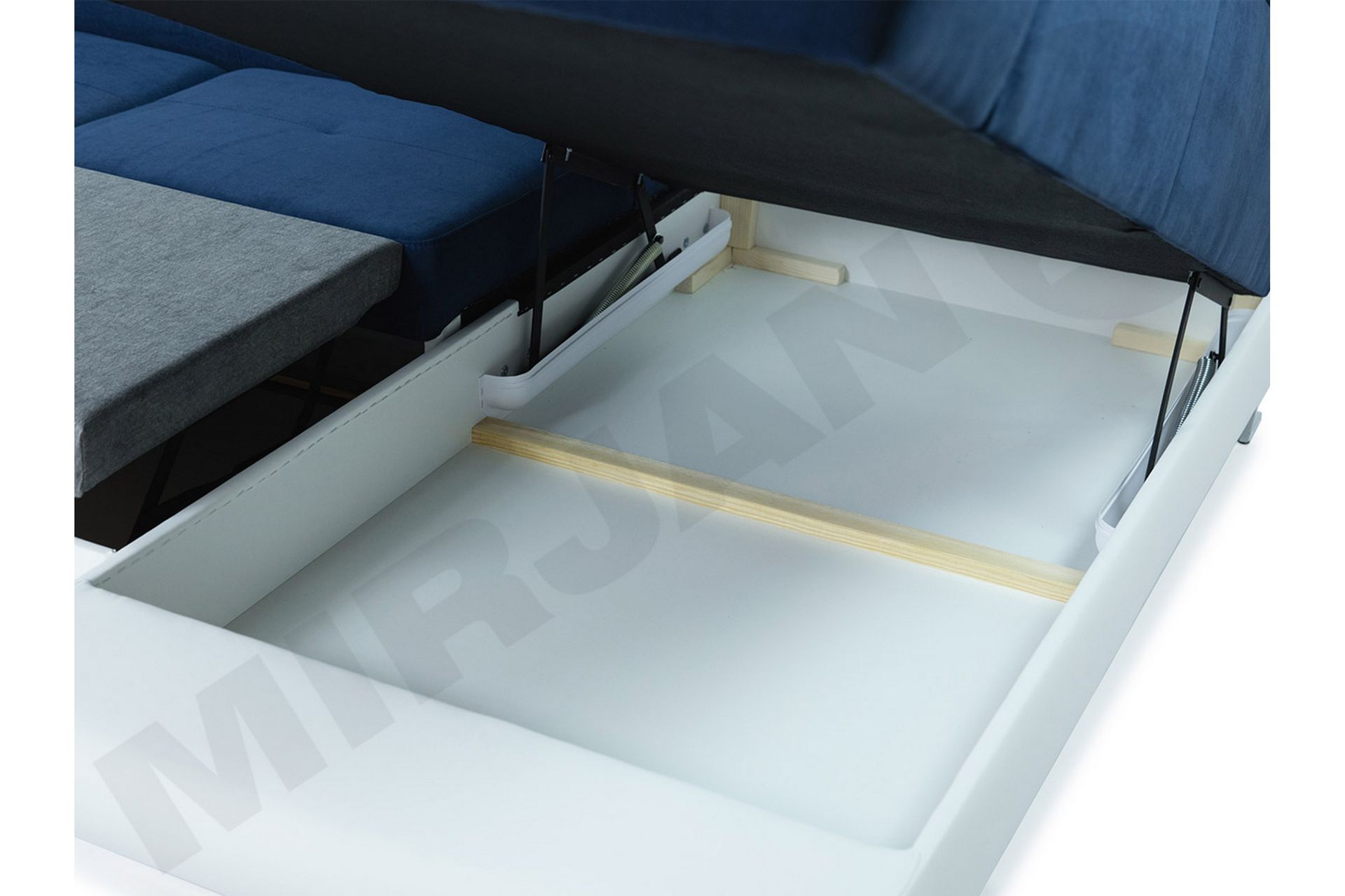 Sovesofa 4-seters U-formet 345x202 cm Høyre - Møbler - Sofaer - Sovesofaer - Sovesofa divan