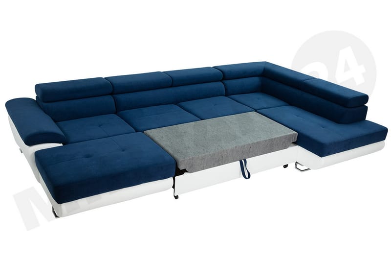 Sovesofa 4-seters U-formet 345x202 cm Høyre - Sovesofa divan