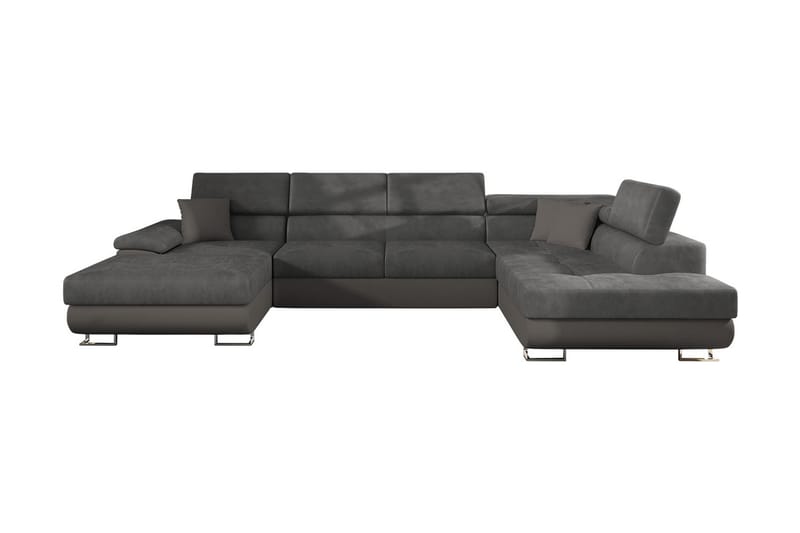 Sovesofa 4-seters U-formet 345x202 cm Høyre - Sovesofa divan