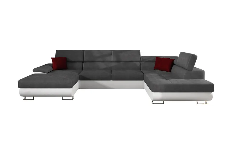 Sovesofa 4-seters U-formet 345x202 cm Høyre
