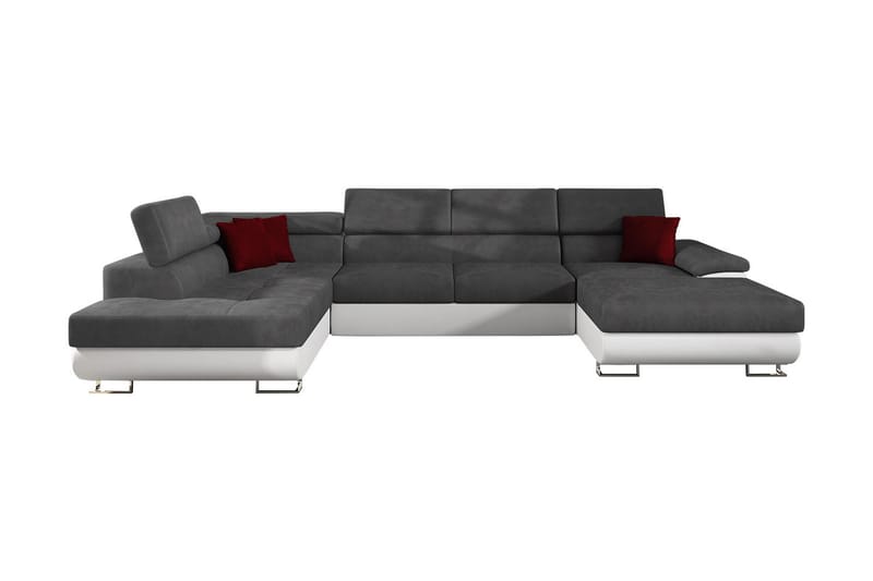 Sovesofa 4-seters U-formet 345x202 cm Venstre - Sovesofa divan