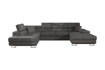 Sovesofa 4-seters U-formet 345x202 cm Venstre - Møbler - Sofaer - Sovesofaer - Sovesofa divan