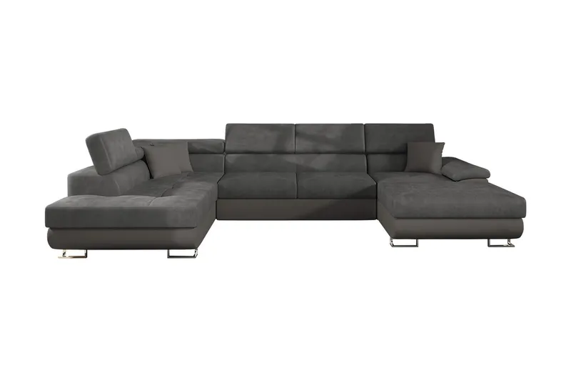 Sovesofa 4-seters U-formet 345x202 cm Venstre
