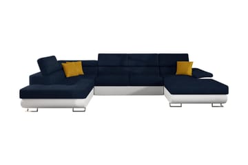 Sovesofa 4-seters U-formet 345x202 cm Venstre - Møbler - Sofaer - Sovesofaer - Sovesofa divan