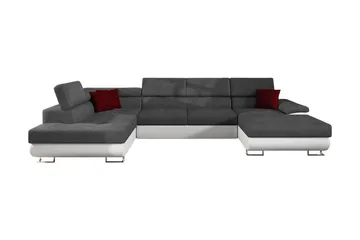Sovesofa 4-seters U-formet 345x202 cm Venstre - Møbler - Sofaer - Sovesofaer - Sovesofa divan