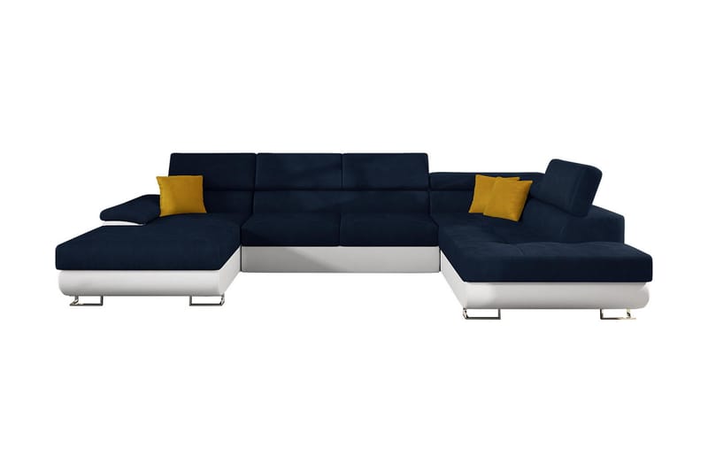 Sovesofa 4-seters U-formet 345x202 cm - Sovesofa divan