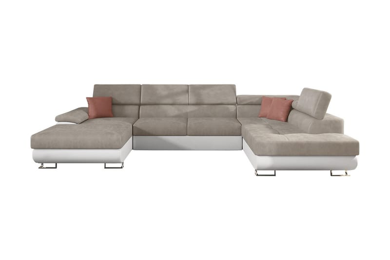 Sovesofa 4-seters U-formet 345x202 cm - Sovesofa divan