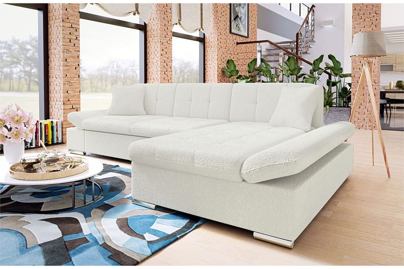 Sovesofa m. Divan Beraka L-formet - Sovesofa divan