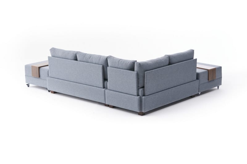 Sovesofa m. Divan Bulgaria 4-seters 140x190 - Blå - Sovesofa divan