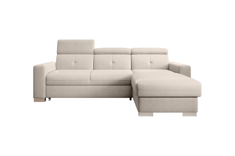 Sovesofa m. Divan Hazara med Oppbevaring 3-seter - Beige - Sovesofa divan