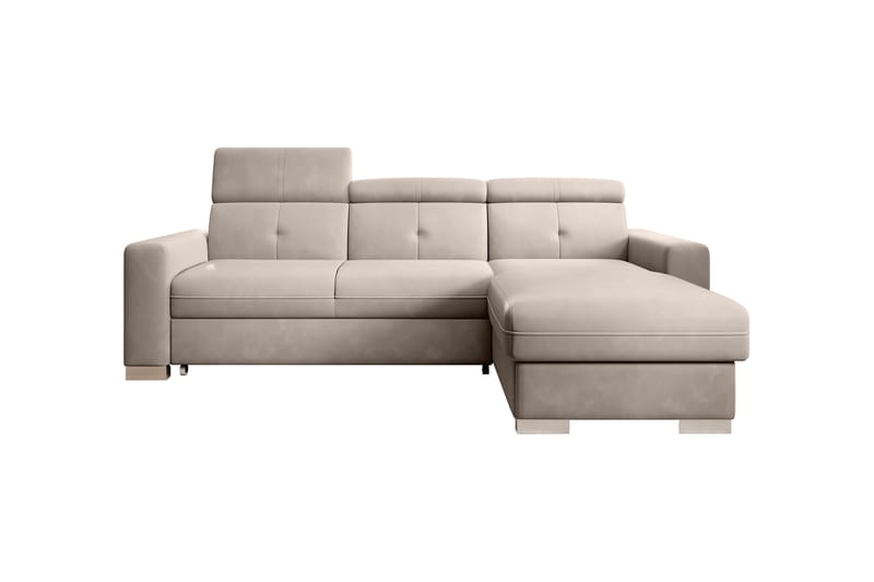 Sovesofa m. Divan Hazara med Oppbevaring 3-seter - Beige - Sovesofa divan