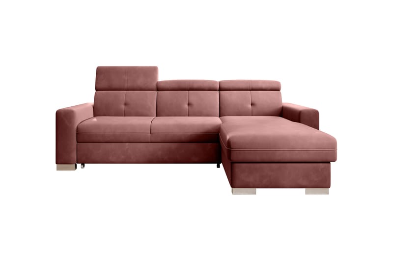 Sovesofa m. Divan Hazara med Oppbevaring 3-seter - Rosa - Sovesofa divan