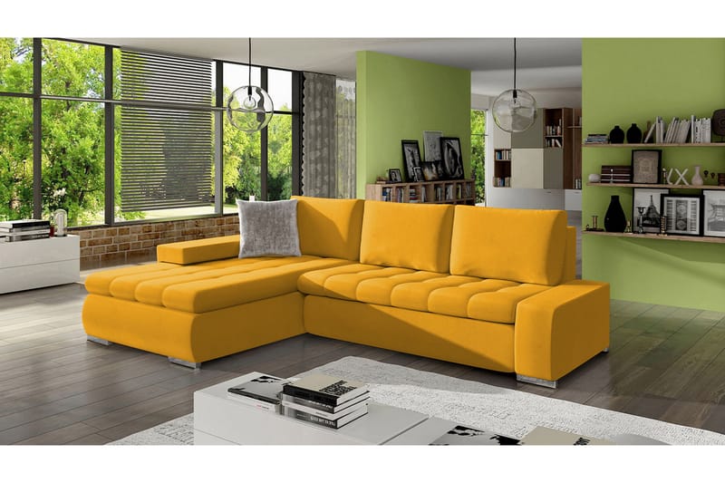 Sovesofa m. Divan Jonner L-formet - Sovesofa divan