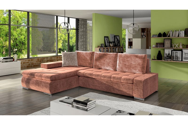 Sovesofa m. Divan Jonner L-formet - Sovesofa divan