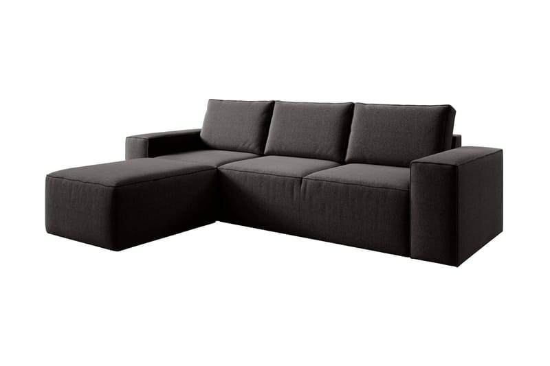 Sovesofa m. Divan Kandari med Oppbevaring - Brun - Sovesofa divan