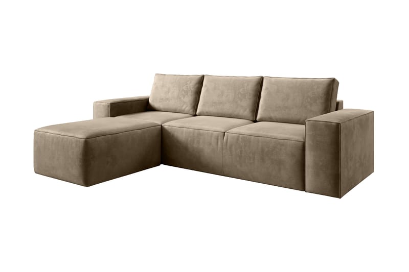 Sovesofa m. Divan Kandari med Oppbevaring - Brun - Sovesofa divan