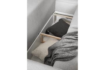 Sovesofa m. Divan Kandari med Oppbevaring - Lysegrå - Møbler - Sofaer - Sovesofaer - Sovesofa divan